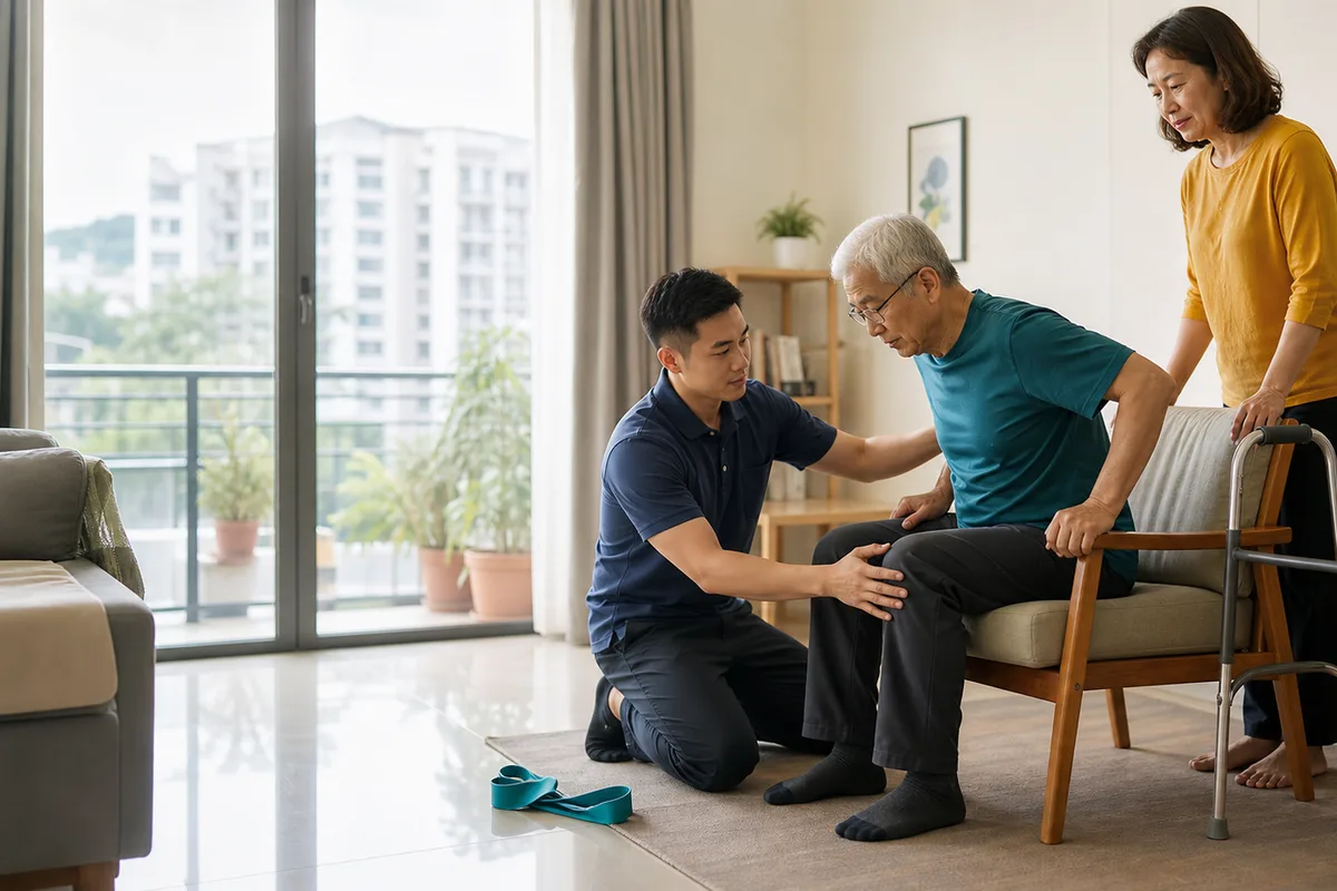Home Visit Physiotherapy physiotherapy illustration for patients in Johor
