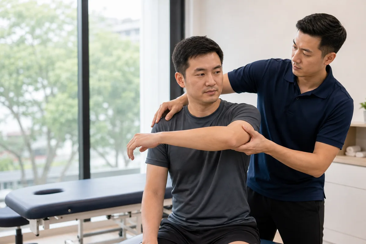 Laluan fisioterapi selepas Pembaikan rotator cuff di Johor